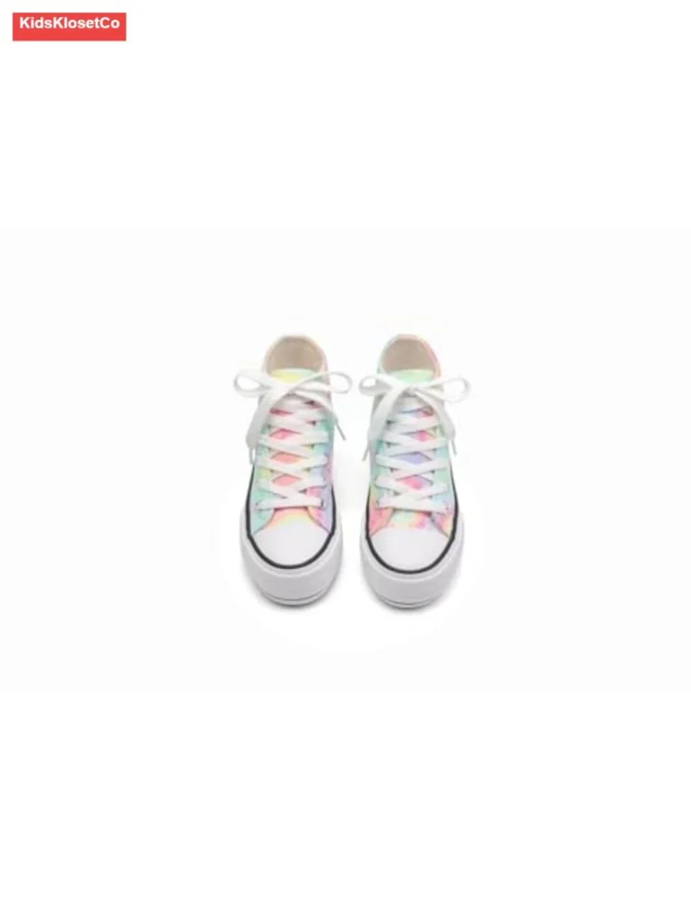 Girls Platform Canvas Sneakers Low High Top Lace-up Casual Fashion Shoes